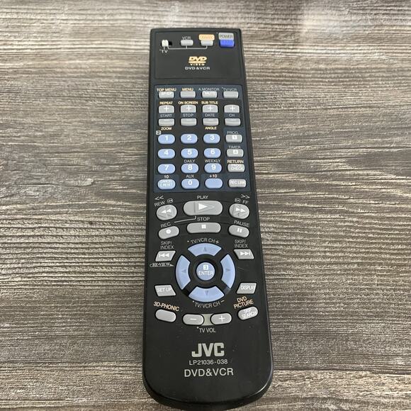 JVC LP21036-038 Factory Original DVD&VCR Combo Remote OEM GENUINE - Picture 1 of 4